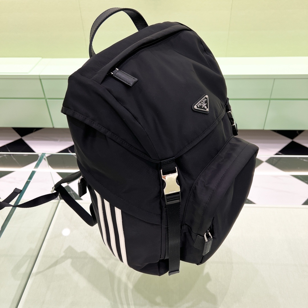 프라다 Prada adidas for Prada Re-Nylon Backpack - Black