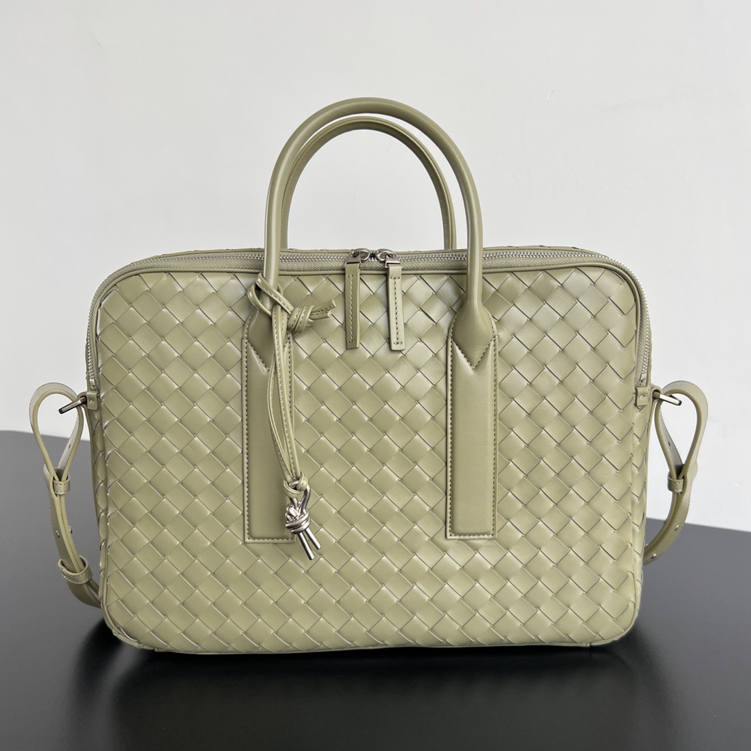 보테가베네타 Bottega Veneta Getaway Briefcase Dark Green