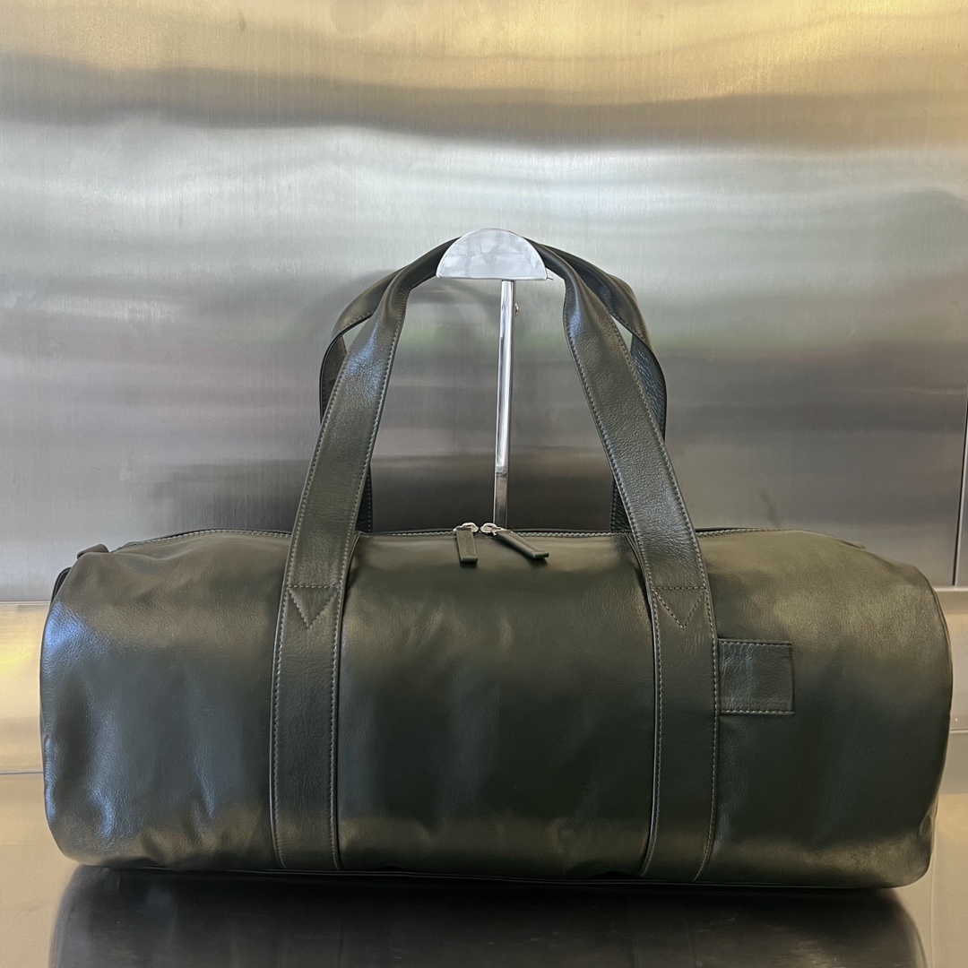 보테가베네타 Bottega Veneta Leather Duffle Bag Dark Green