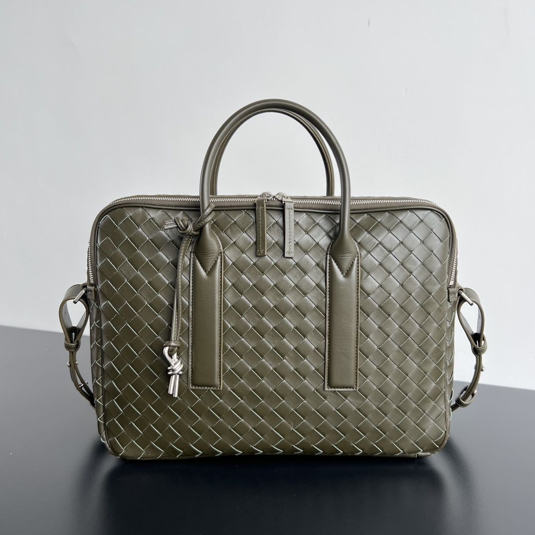 보테가베네타 Bottega Veneta Getaway Briefcase in Olive