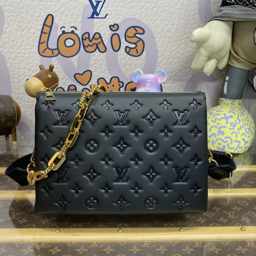 루이비통 Louis Vuitton Coussin PM Handbag – Black