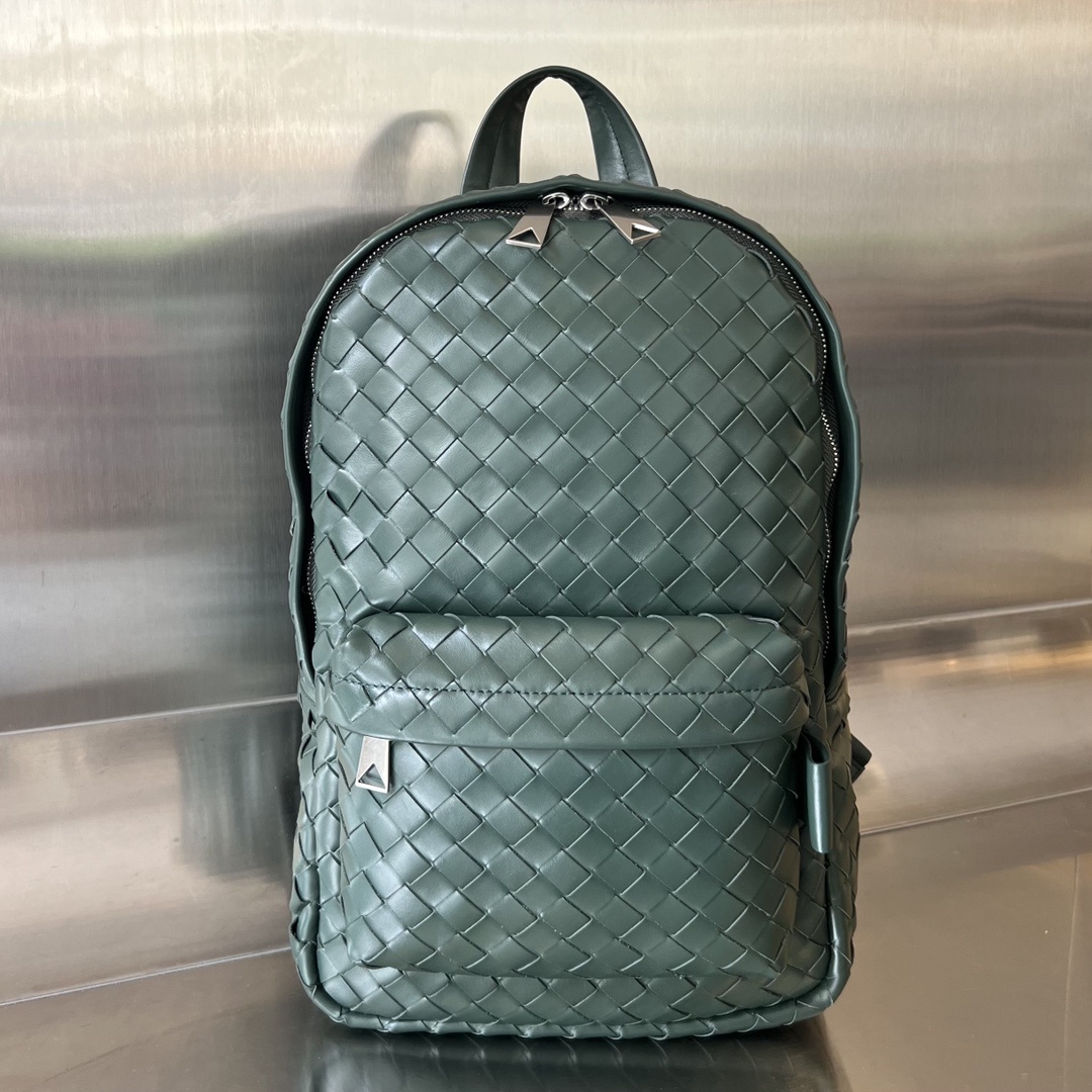 보테가베네타 Bottega Veneta Small Intrecciato Backpack – Teal