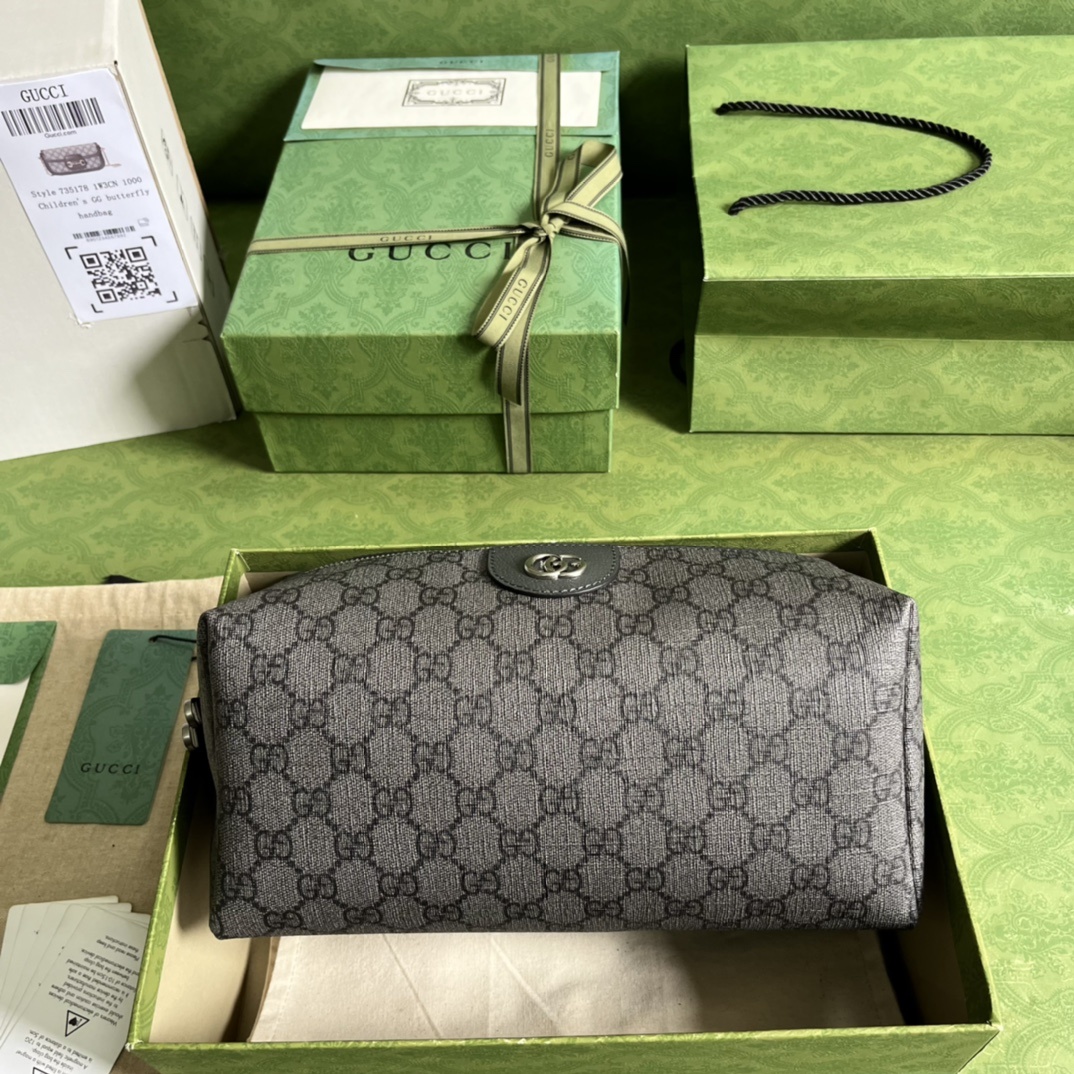 구찌 Gucci GG Supreme Continental Wallet Beige and ebony