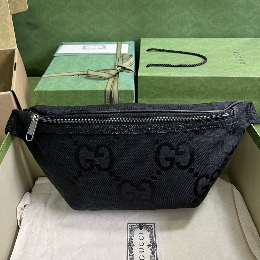 구찌 GG 캔버스 벨트백 블랙