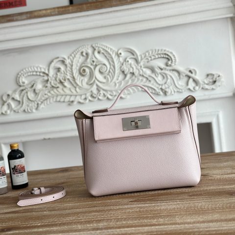 에르메스 Hermès Kelly Sellier 25 Bag in Pale Pink