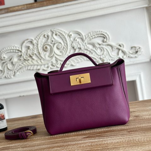 에르메스 Hermès Kelly Retourne Bag Purple
