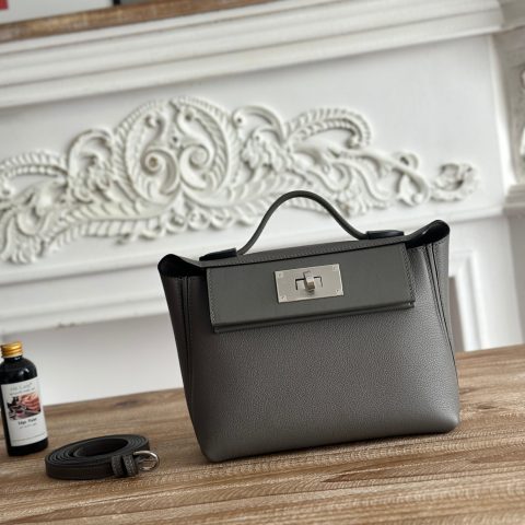 에르메스 Hermès Kelly Retourne Bag Charcoal Gray