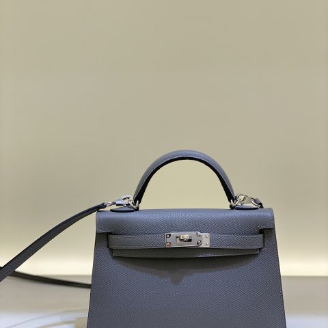 에르메스 Hermès Mini Kelly II 19 Bag – Blue Gray
