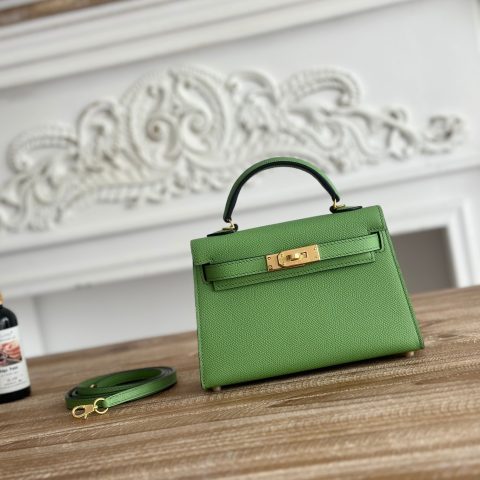 에르메스 Hermès Kelly Sellier Handbag – Green