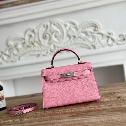 에르메스 Hermès Mini Kelly 20 Sellier Pink Bag