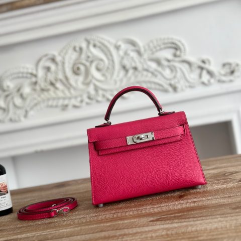 에르메스 Hermès Kelly Sellier 25 Bag in Rose Pourpre