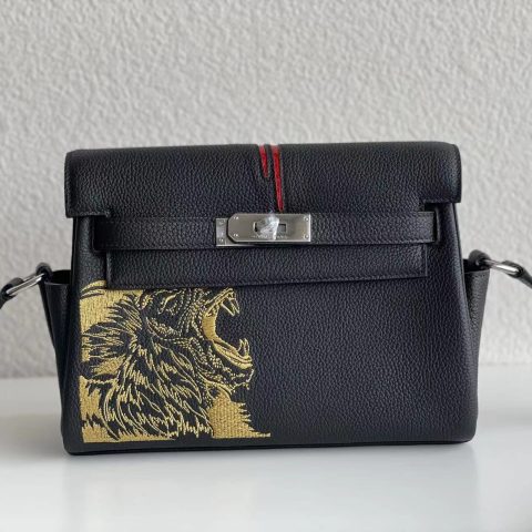 에르메스 Hermès Kelly Messenger Bag Black