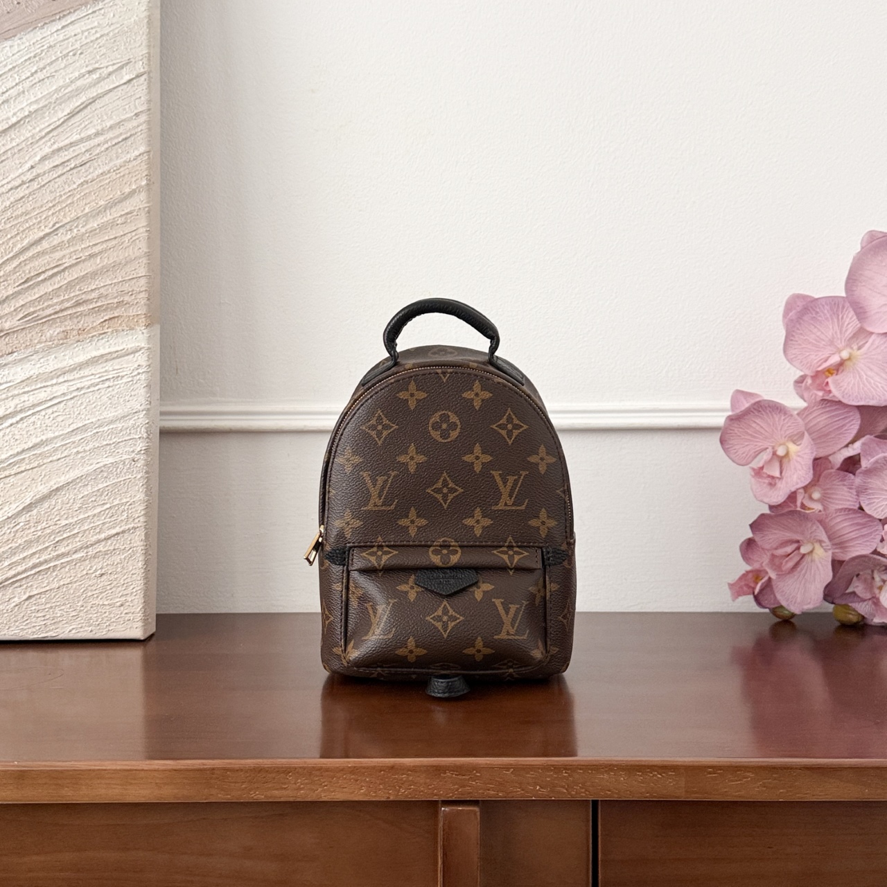 루이비통 Louis Vuitton Palm Springs Mini Monogram Backpack - Brown