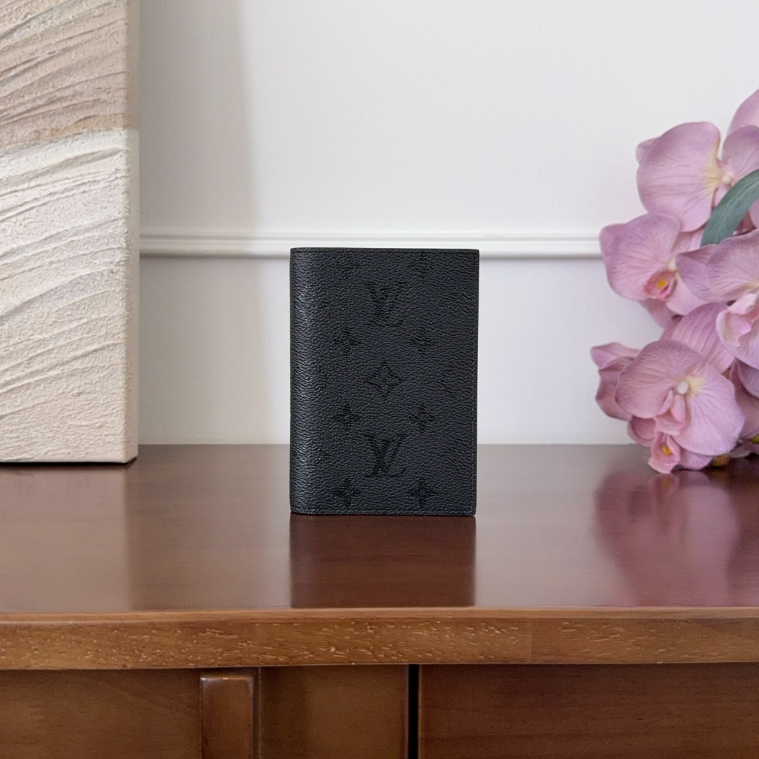 루이비통 Louis Vuitton Pocket Organizer Monogram Eclipse Black