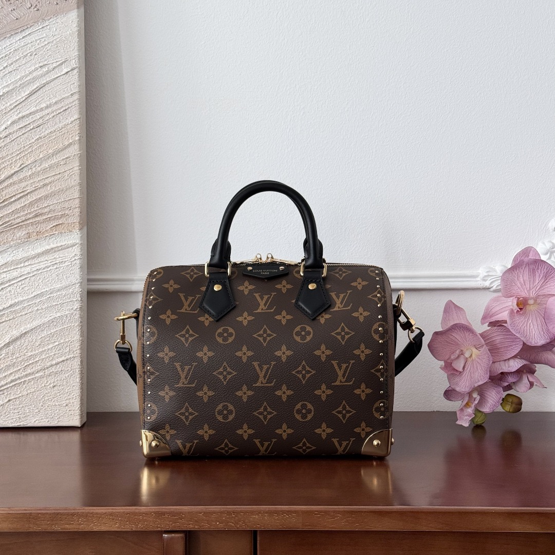 루이비통 Louis Vuitton Speedy Trunk 20 Monogram Brown