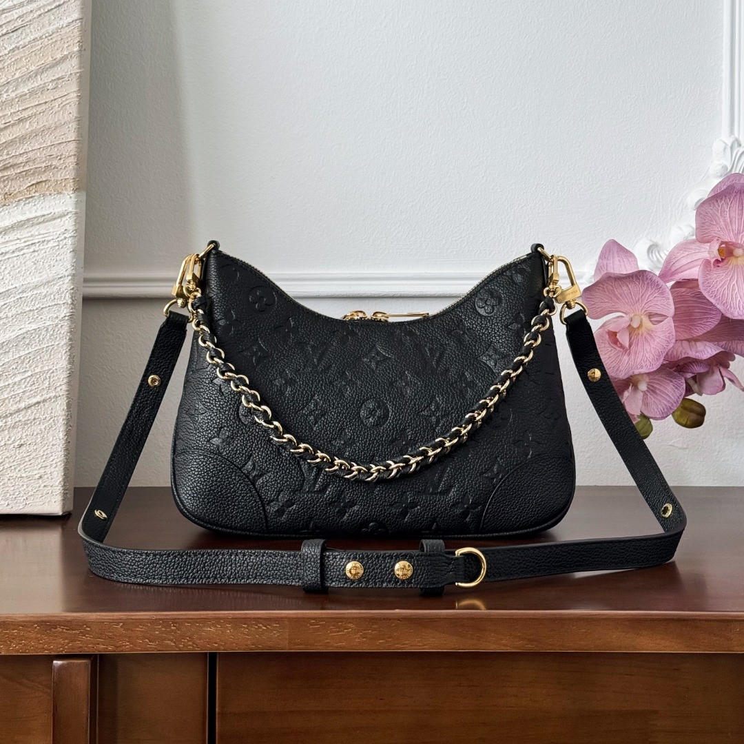 루이비통 Louis Vuitton Boulogne PM Monogram Empreinte Bag – Black