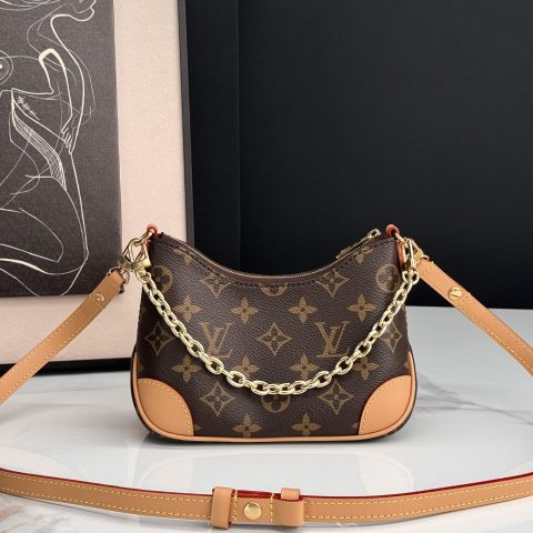 루이비통 Nano Boulogne Monogram Bag — Brown
