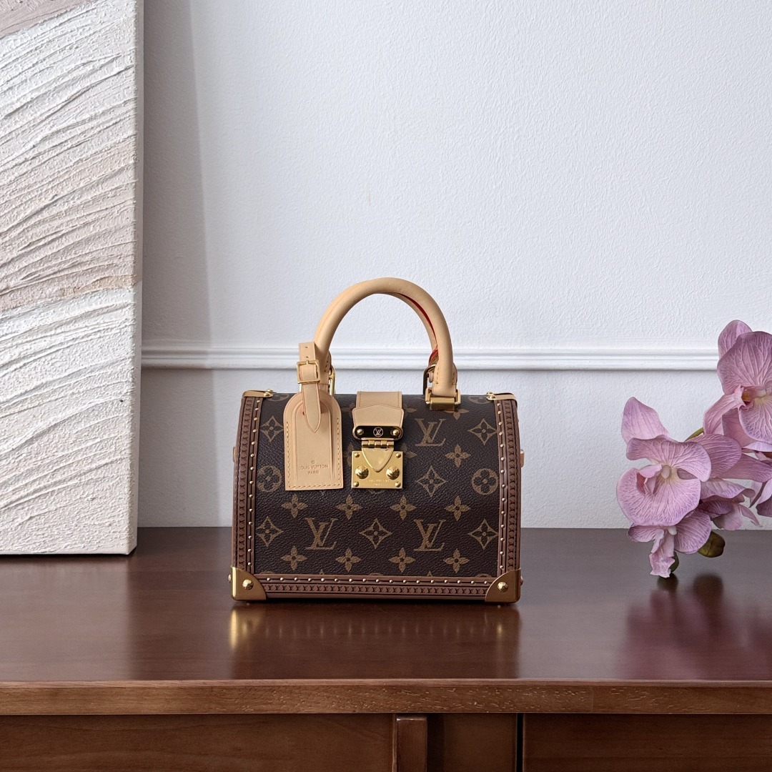 루이비통 Louis Vuitton Speedy Trunk 20 Monogram Brown