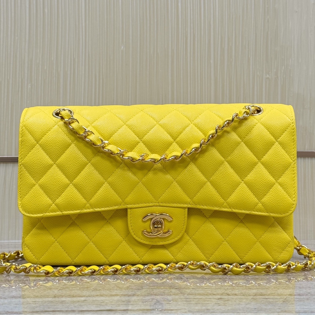 샤넬 Chanel Classic Flap Bag Yellow