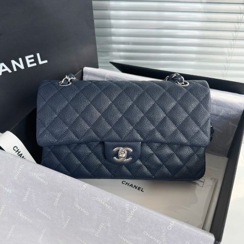 샤넬 Chanel Classic Flap Bag, Medium, Dark Navy