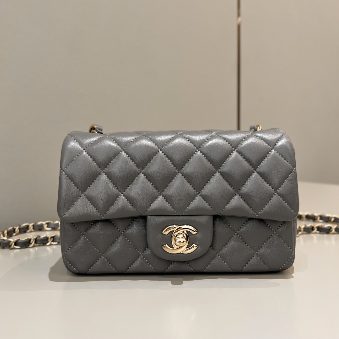 샤넬 Chanel Small Classic Flap Bag – Gray